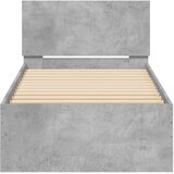 Okvir kreveta s uzglavljem Betonska siva 80 x 200 cm | Eponuda.com