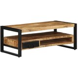 Maison Chic Kava miza - kavna mizica - Nizka mizica 90x50x36 cm Masivni neobdelan les Mango, (21753671) Cene