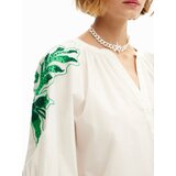 Desigual Bluza svetlo zelena / temno zelena / bela | Shoptok.si