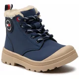 Tommy Hilfiger Pohodni čevlji Lace-Up Bootie T3B5-32530-1484 M Blue 800