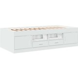  Dnevni krevet s ladicama bijeli 90 x 200 cm konstruirano drvo | shoptok.hr