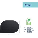 Kela PODMETAČ ZA STOL EDEL, 45x30x0,17cm PU-KOŽA CRNA | shoptok.hr