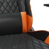  Igraća stolica crno-narančasta od umjetne kože - Crna i narančasta 1 Bez naslona za noge | shoptok.hr