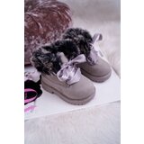 Boto Children's Boots Trapper Boots Warmed With Fur Grey Tesoro | shoptok.hr