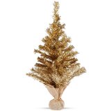 NOBRAND Umetno zlato božično drevo 60 cm, (5000075162) | Shoptok.si