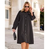 Resti Women's fabric dress with buttons PLUS SIZE | Shoptok.si