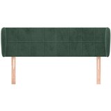  Uzglavlje s ušima tamnozeleni 147x23x78/88 cm baršunasti | shoptok.hr