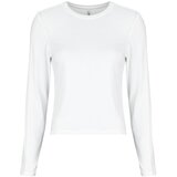 Only Puloverji ONLBAMBOO L/S O-NECK TOP Bela Cene