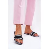 Boto Patterned Flat Women's Slippers Black Leysi | Shoptok.si