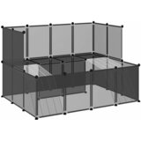  Kavez za male životinje crni 143 x 107 x 93 cm PP i čelik | shoptok.hr