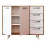 Hanah home waga oakwhite multi purpose cabinet | ePonuda.com