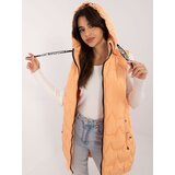 Fashion Hunters Light orange quilted vest