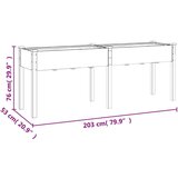 vidaXL Korito s podlogo 203x53x76 cm trden les jelke | Shoptok.si