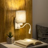  Brilagi - LED zidna lampa NUBILA 1xE27/25W/230V + LED/3W bela/antracit | Eponuda.com