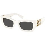 Miu Miu Sončna očala 0MU 09WS Bela | Shoptok.si