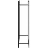  Stalak za drva za ogrjev mat crni 110x28x116 cm čelični | Eponuda.ba
