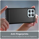 Techsuit Carbon Silicone maska za Honor 400 Smart 5G / 400 Smart 4G / X7d 4G– crna | shoptok.hr