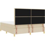  Krevet s opruga kutije s madracem Krema 180 x 200 cm tkanina Bež | shoptok.hr