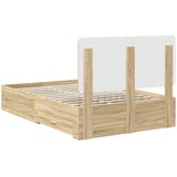  Krevetna konstrukcija s ladicama Sonoma hrast 135 x 190 cm | shoptok.hr