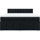  Krevet s oprugama i madracem crni 180x200 cm od tkanine | shoptok.hr