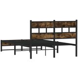 Metalni okvir kreveta bez madraca boja hrasta 120x190 cm | shoptok.hr
