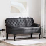  Chesterfield klupa Crna 119,5 x 64,5 x 75 cm Lažna koža | Eponuda.ba