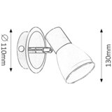  ati spot E14 1x max15W crna/hrom | ePonuda.com