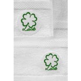 Foutastic Luck - White White Hand Towel & Bath Towel Set (2 Pieces) | ePonuda.com