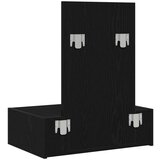 vidaXL Crna bukovina Konstruirano drvo 60 x 40 x 70 cm Skladište | shoptok.hr