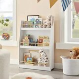 Kinder Home Dječja etajerka drveni organizator za knjižice i igračke, bijela boja, za ugodnu dječju sobu | shoptok.hr