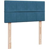 Box spring krevet s madracem plavi 90x190 cm baršunasti | shoptok.hr