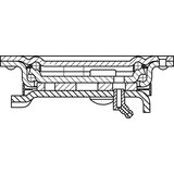 Proroll PU-kolesni plašči na aluminijastem platišču, kolo Ø x širina 160 x 50 mm, vrtljivo kolo | Shoptok.si