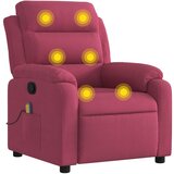 Maison Chic masažni naslanjač - Relax naslanjač vinsko rdeč žamet, (22134807) | Shoptok.si
