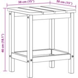 vidaXL Adirondack stranska miza Mornarsko modra 38x38x46 cm HDPE | Shoptok.si