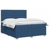  Boxspring krevet s madracem Plava 200 x 200 cm Tkanina - Plava 200 x 200 cm Dizajn linija | shoptok.hr