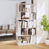 vidaXL Ormarić za knjige / pregrada bijeli 80x25x163,5 cm od borovine | shoptok.hr