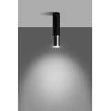 Sollux Crna/u srebrnoj boji metalna stropna svjetiljka ø 6 cm Longbot – | shoptok.hr