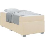  Konstrukcija postelje z vzmetnico krema 90 x 200 cm blago, (5000123604) | Shoptok.si