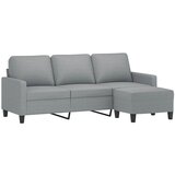  Trosjed s tabureom svjetlosivi 180 cm od tkanine | shoptok.hr
