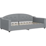  Dnevni krevet na razvlačenje svjetlosivi 90 x 190 cm od tkanine | shoptok.hr