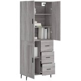  Visoka komoda siva sonome 69,5x34x180 cm od konstruiranog drva | shoptok.hr