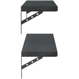  Zidne police 2 kom 100 x 23 5 cm crne nehrđajući čelik | shoptok.hr