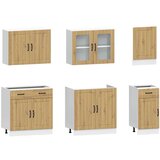  7-dijelni set kuhinjskih ormarića Kalmar konstruiranog drva | shoptok.hr