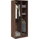vidaXL garderobna omara rjavi hrast 80x50x200 cm inženirski les | Shoptok.si