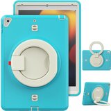 NIKCORP Ovitek za iPad 8/9 10,2" s stojalom, ročajem in naramnim pasom, trislojna zaščita, odporen na udarce, turkizne barve, (5000139070) | Shoptok.si