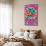  Slika - Comic Street Art (1-part) - Colorful Text on Vibrant Background 60x90 Na talijanskom platnu | shoptok.hr