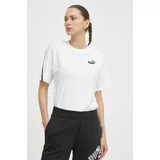 Puma Bombažna kratka majica ženska, bela barva, 675994