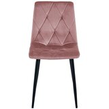 Libra stolica - ružičasti baršun / crne noge x 3 | shoptok.hr