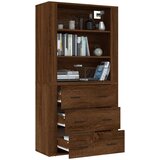  Visoka omara rjavi hrast inženirski les, (20653959) | Shoptok.si