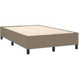  box spring s madracem LED smeđesivi 120 x 200 cm tkanina | shoptok.hr